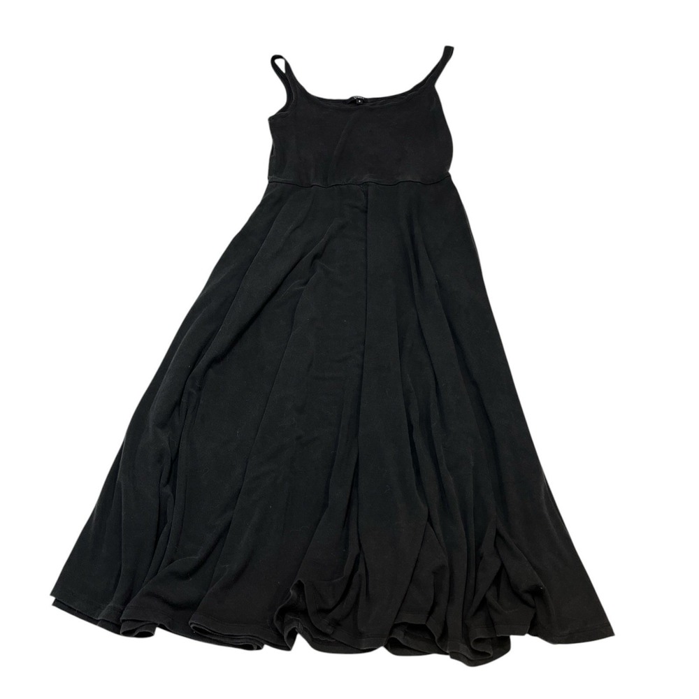 Quince Dress Black Tencel Tank Midi Size S Lagenlook Capsule Casual Comfort - Picture 2 of 9